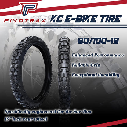 KC Kilowattclimber E-Bike Tire Position: Front and Rear Compatible with Surron X260, Talaria Sting MX, L1E, Sur Ron, Segway Electric Dirt Bike Eride Pro